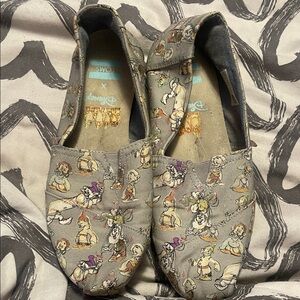 Toms Character Print Gray Slip-Ons